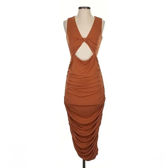 Michael Costello x REVOLVE April Midi Dress in
Terra Cotta Size S - Picture 2 of 6